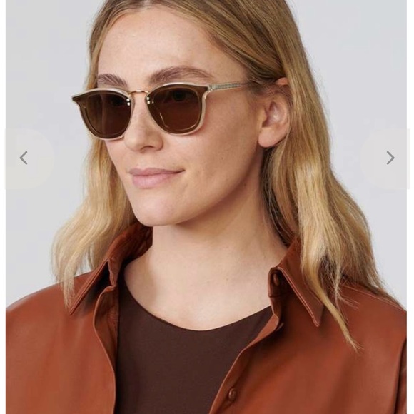 KREWE Franklin Sunglasses Amber Lenses 24K Gold Accent main image 8